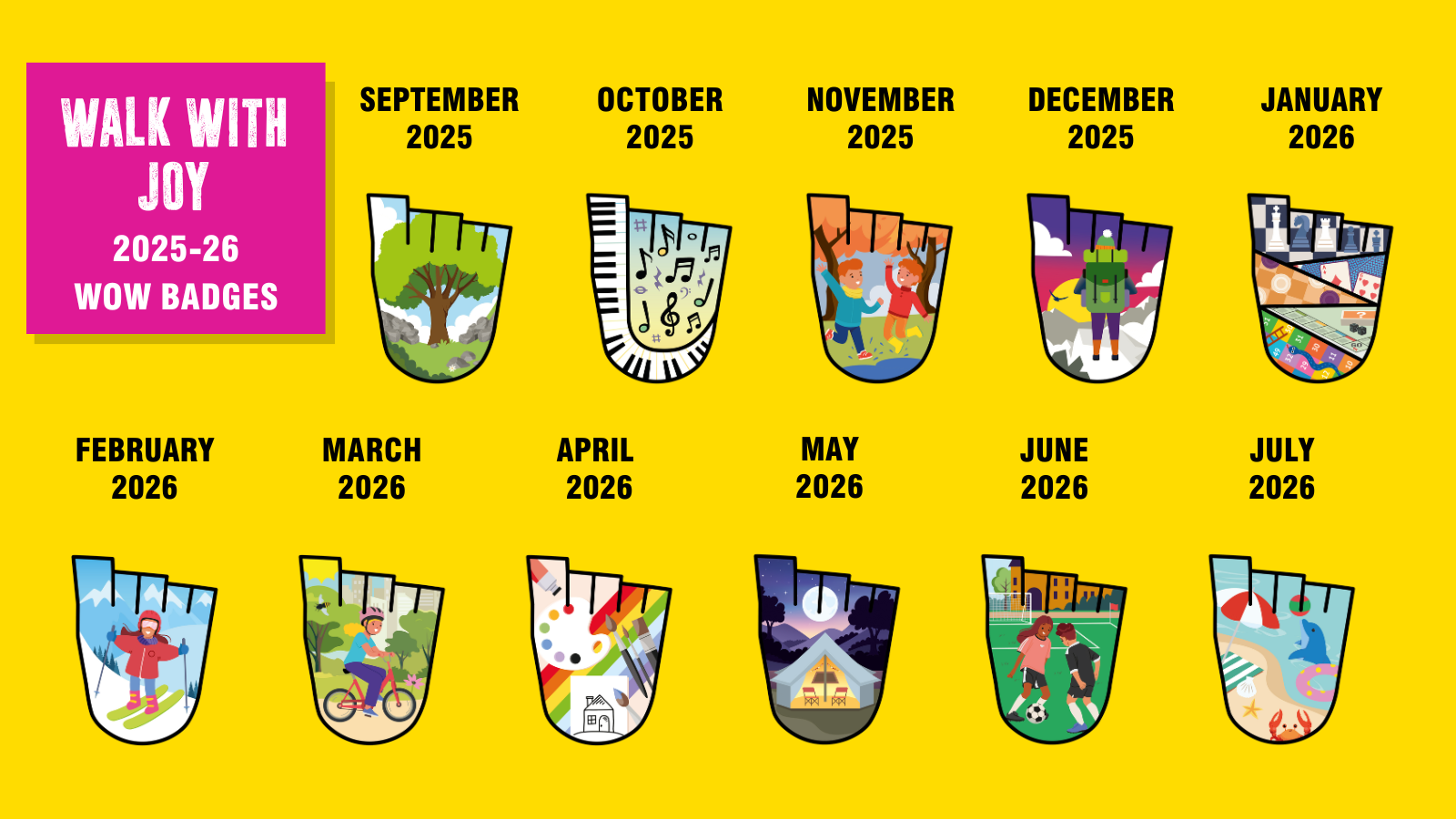 All the WOW badge winners for the 25/26 academic year.