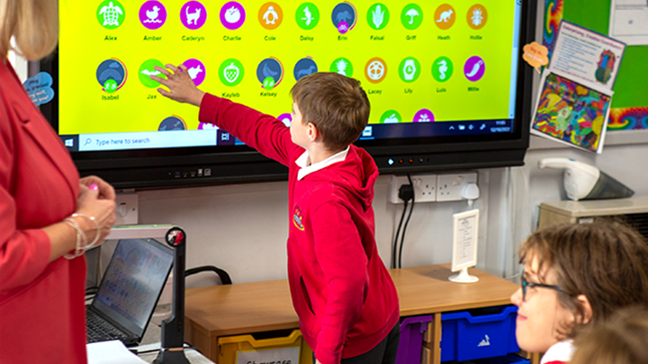Child using Travel Tracker